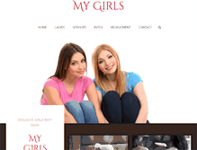 Tablet Screenshot of mygirls.com.au